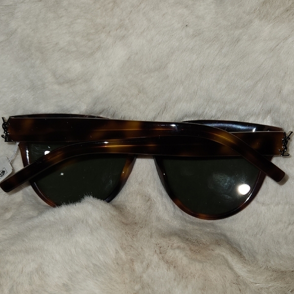 NWT Saint Laurent Tortoise Shell Sunglasses - Picture 2 of 5